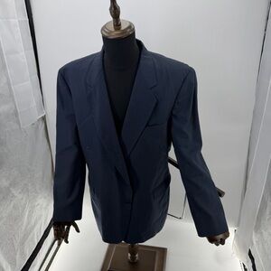 Vintage Towncraft Jacket Mens 48 R 40% wosted Wool 60% Pol Suit Coat Button